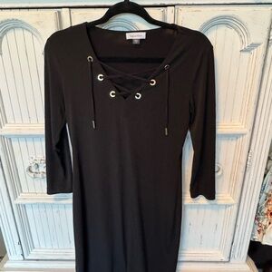 Calvin Klein Black Long Sleeve Dress